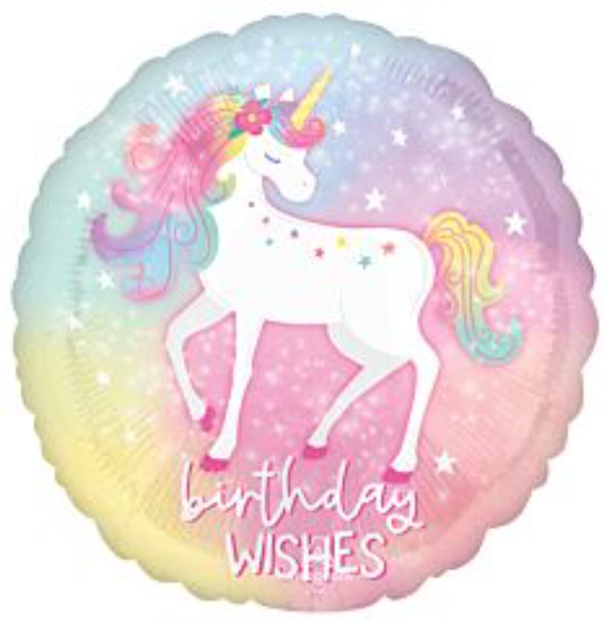 17" Enchanted Unicorn Birthday Balloon #204