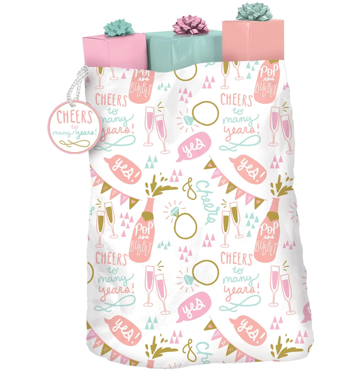 Champagne Wedding Gift Sack