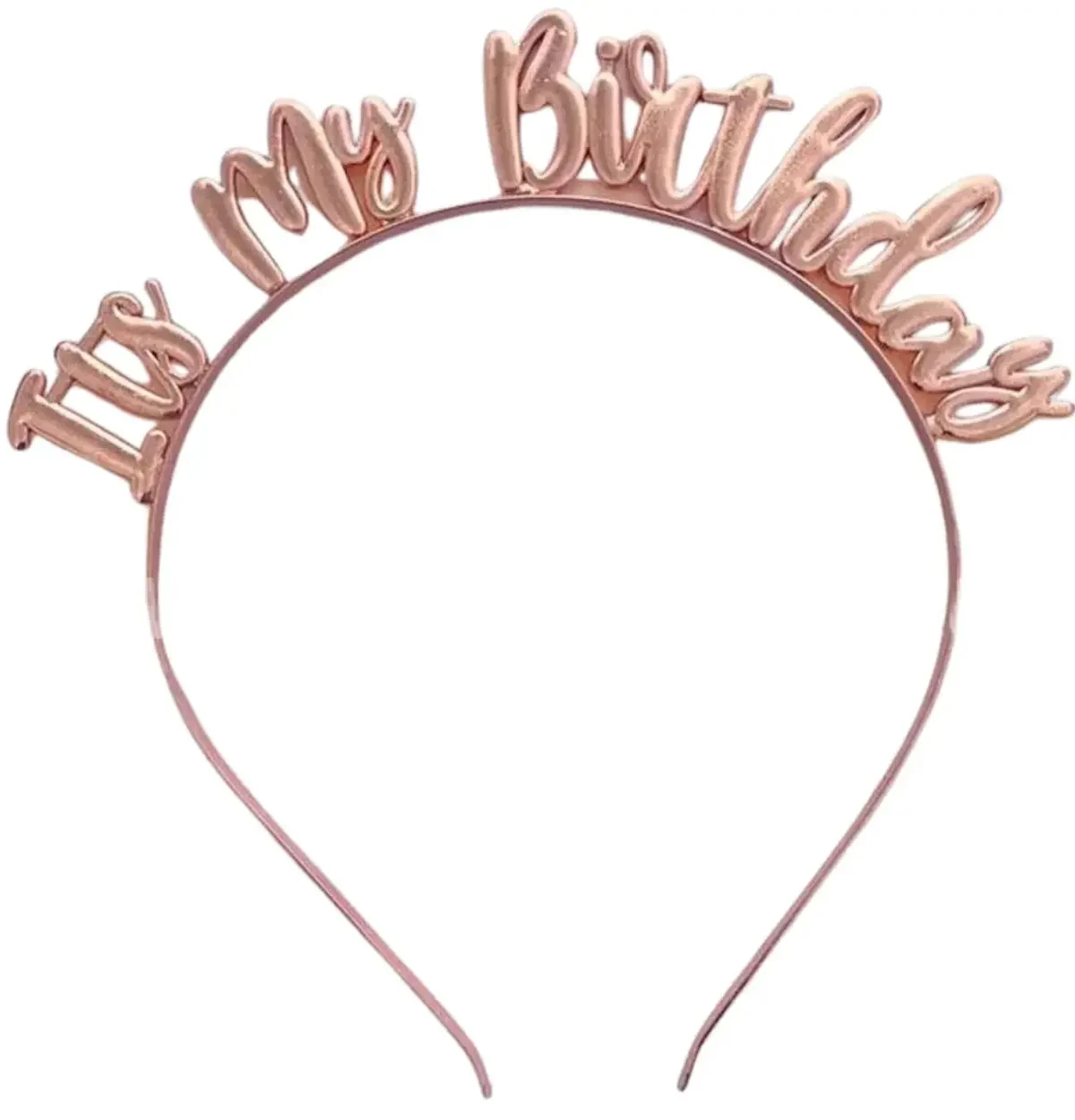 Its My Birthday Rose Gold Headband