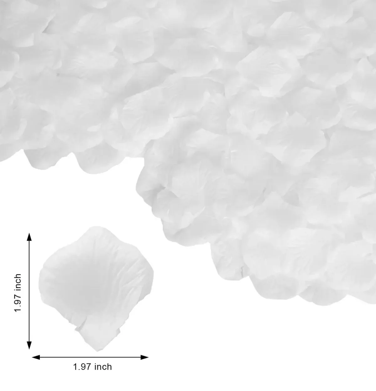 Rose Petals 2000pcs per pack White