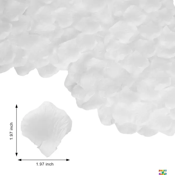 Rose Petals 2000pcs per pack White