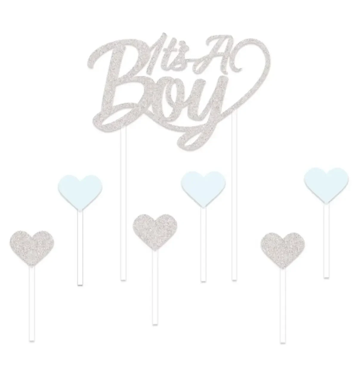 It's A Boy Cake and Cupcake Topper