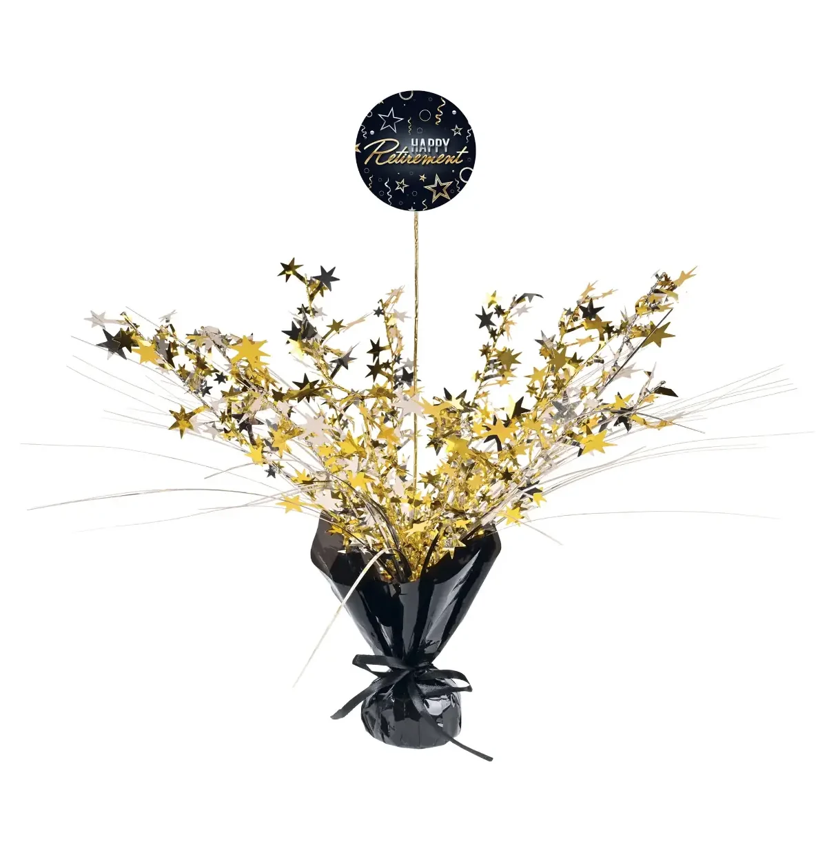 Happy Retirement Gleam 'N Spray Centerpiece