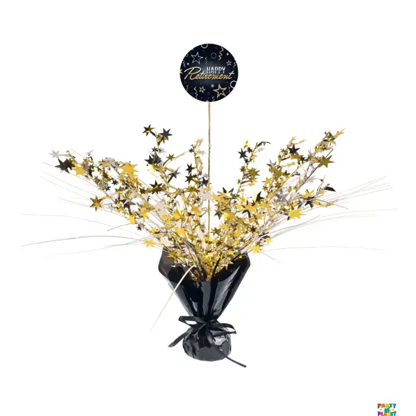 Happy Retirement Gleam 'N Spray Centerpiece