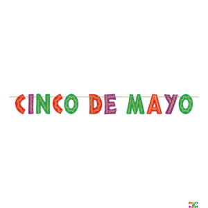 Glittered Cinco De Mayo Streamer - Image 2