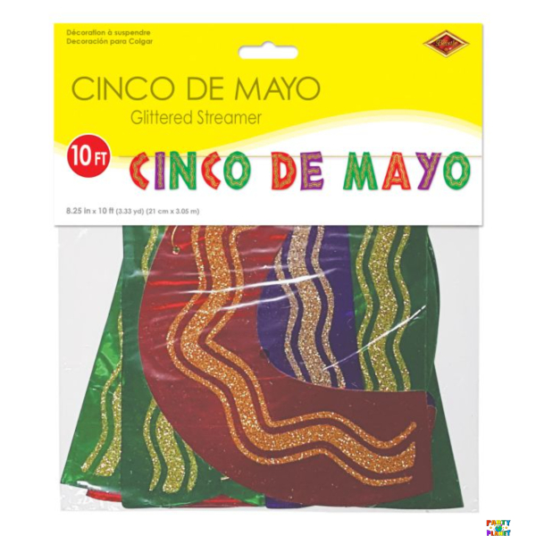 Glittered Cinco De Mayo Streamer