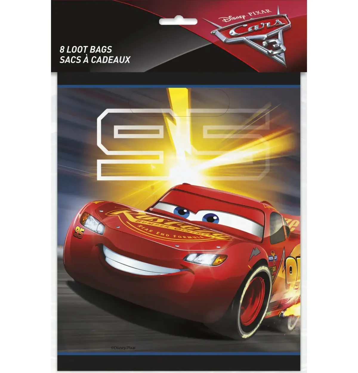 Disney Cars 3 Movie Loot Bags 8ct.