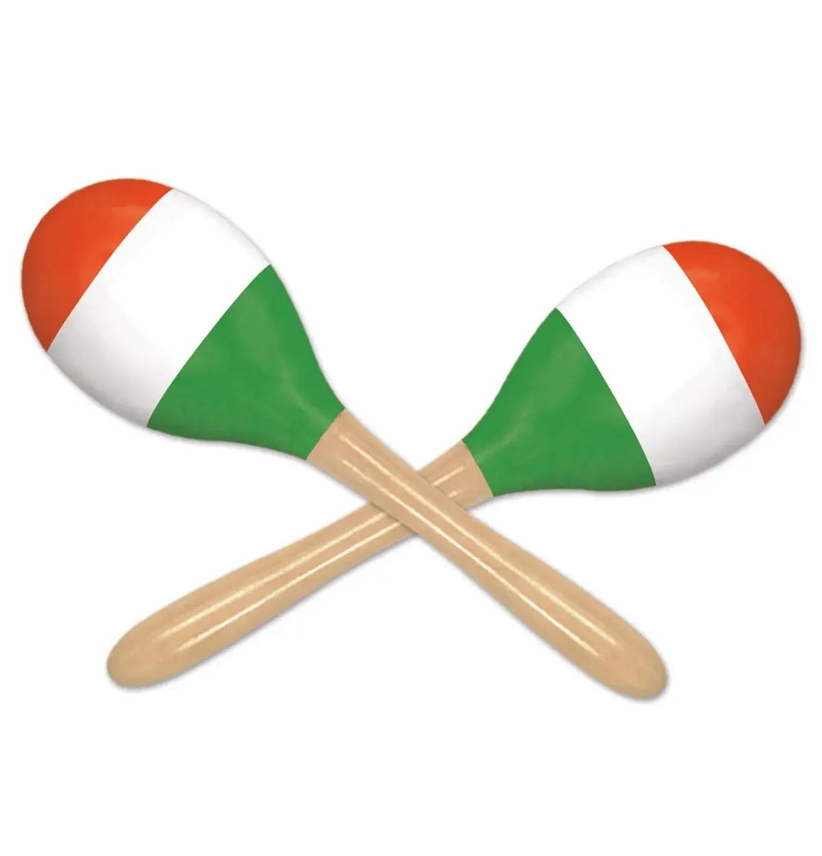 Red, White & Green Maracas