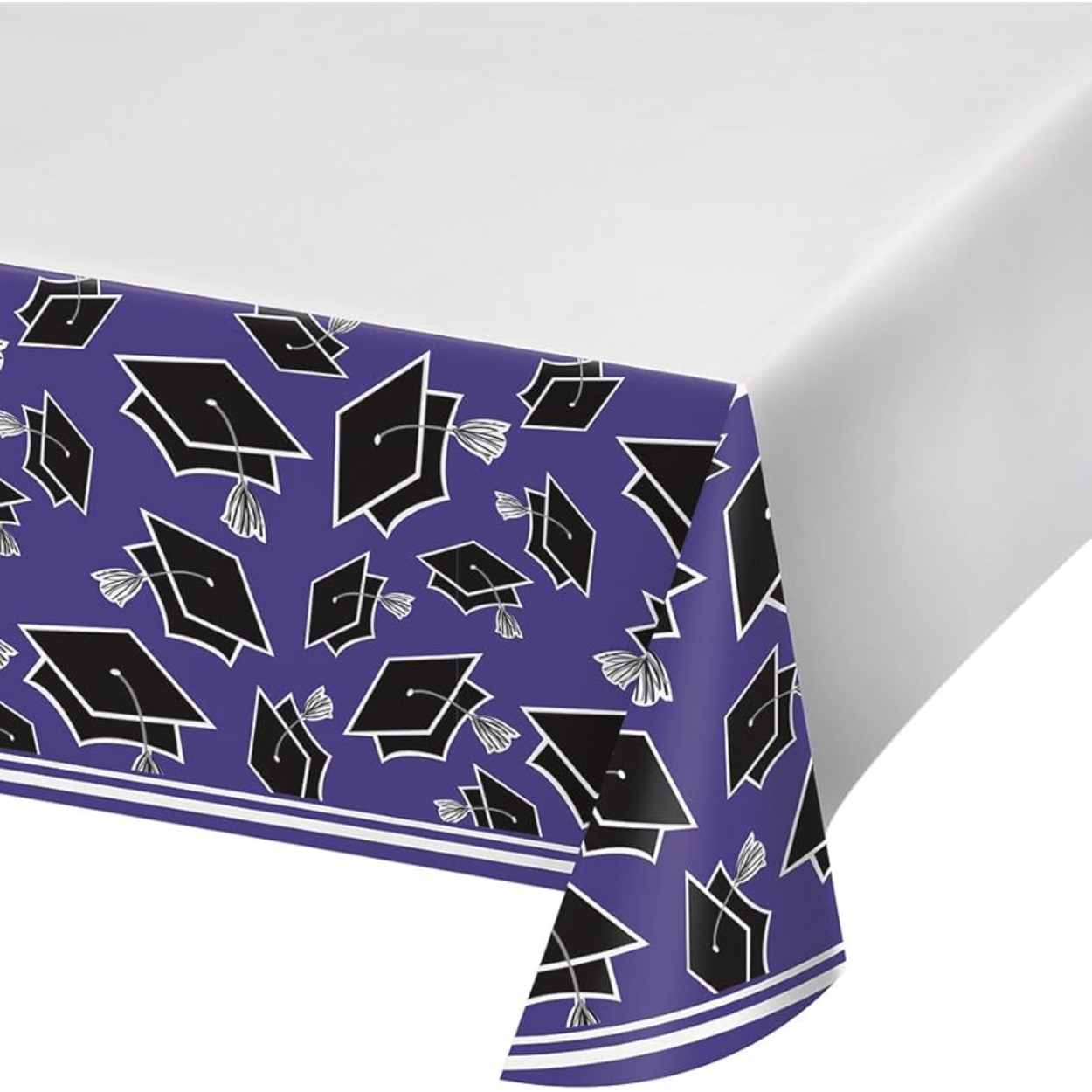 61AYMKIVuUL-_AC_UF894-1000_QL80_-2.jpg Purple School Spirit Plastic Table Cover - Image 1