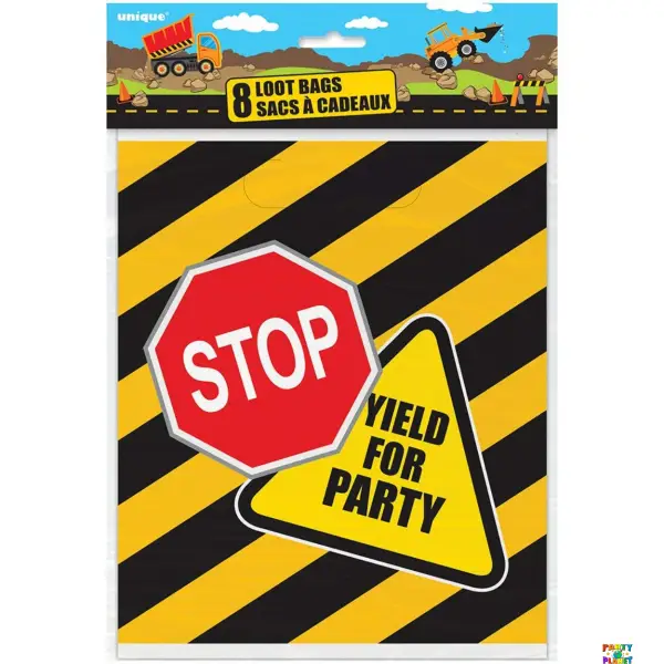 CONSTRUCTION PARTY LOOT BAGS 8CT