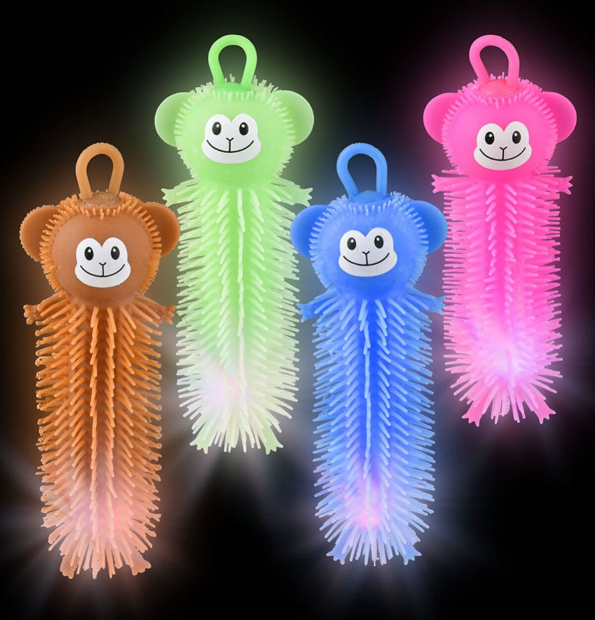 8" Monkey Puffer Light-Up Wiggler