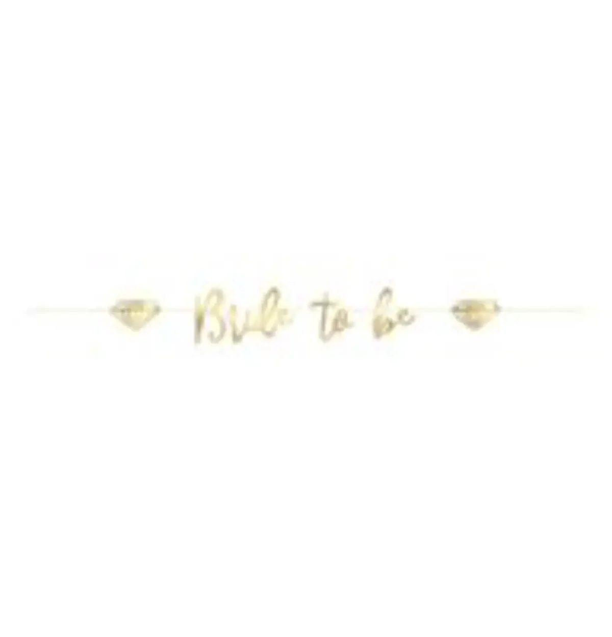 Gold "Bride to Be" Banner 6ft