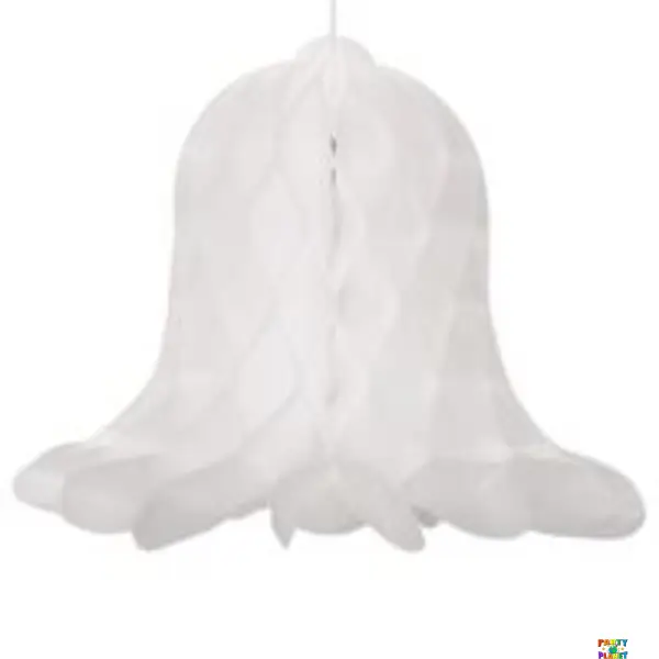 White Bells Honeycomb Decoration 9" 3ct.