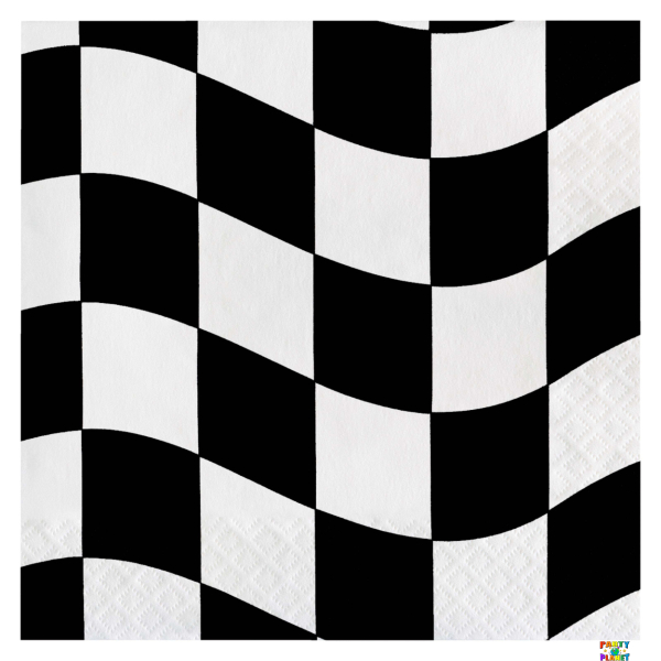 Black White Check Lunch Napkins 16ct.