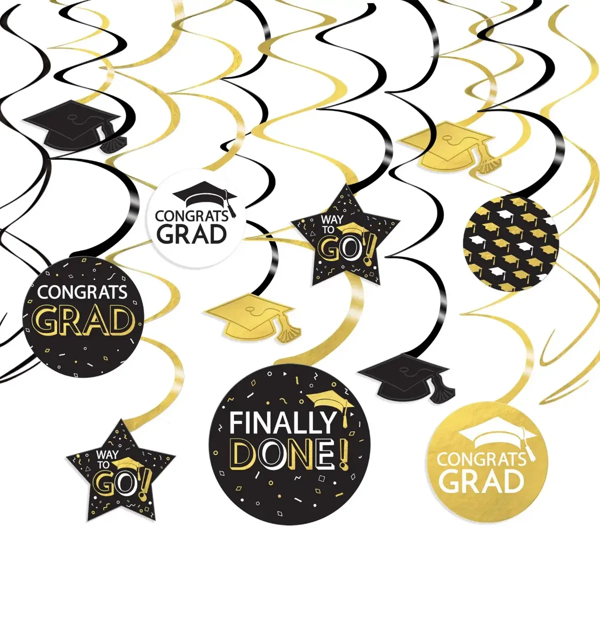 Grad Mega Value Pack Swirl Decoration Bsg