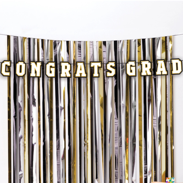 Congrats Grad Fringe Backdrop Set