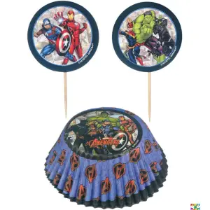 Marvel Avengers Powers Unite Cupcake Cases and Picks Pack - Image 2
