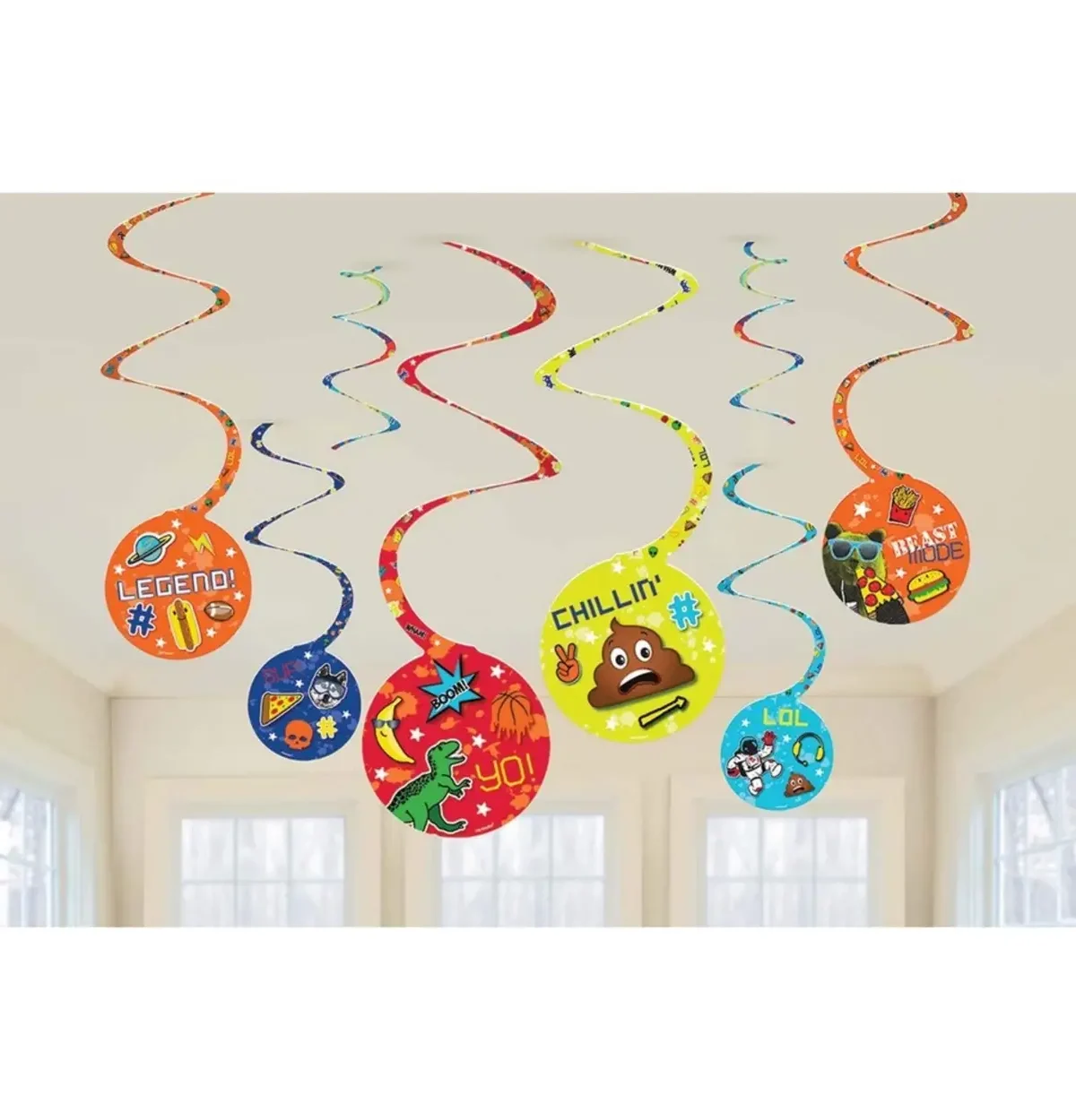 Epic Party Spiral Decorations