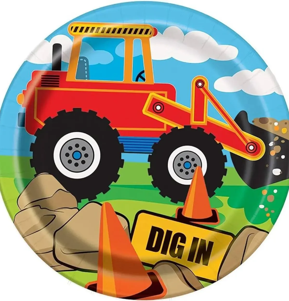 CONSTRUCTION PARTY 7" PLATES 8CT.