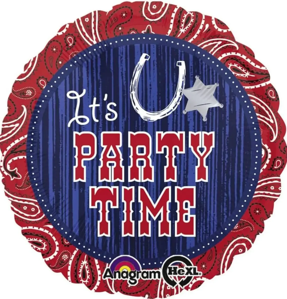 18" HX Bandana and Blue Jeans Cowboy Balloon #253