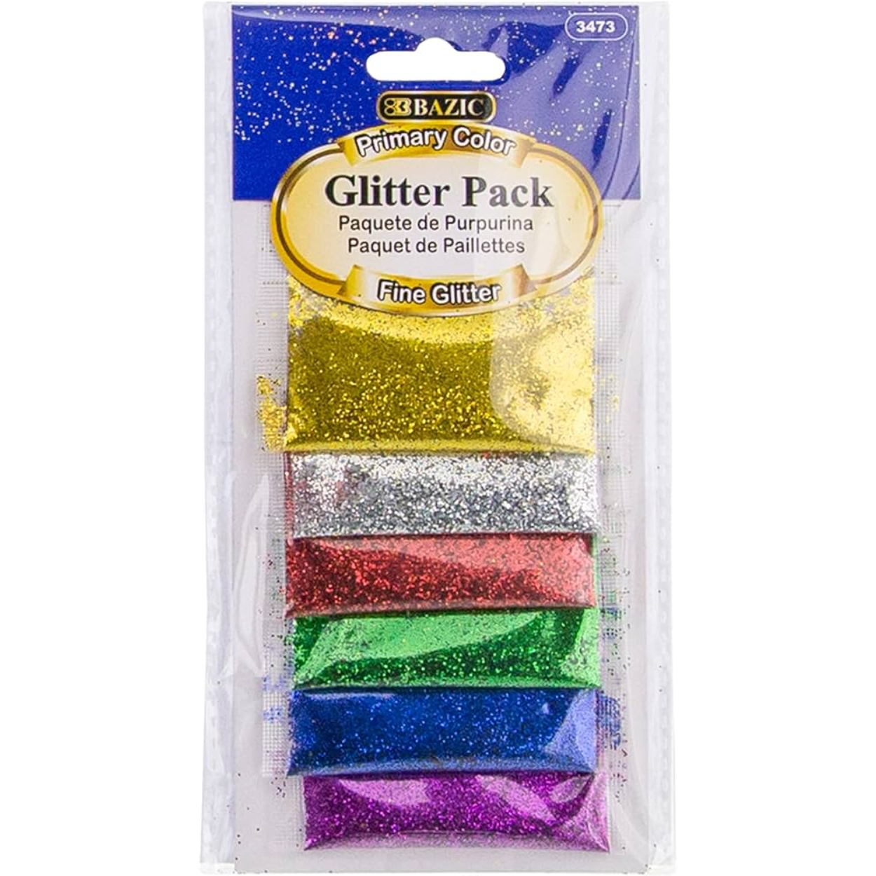 71O0vMUWIkL-_AC_UF1000-1000_QL80_-1.jpg BAZIC 2g 6 Primary Color Glitter Pack - Image 1