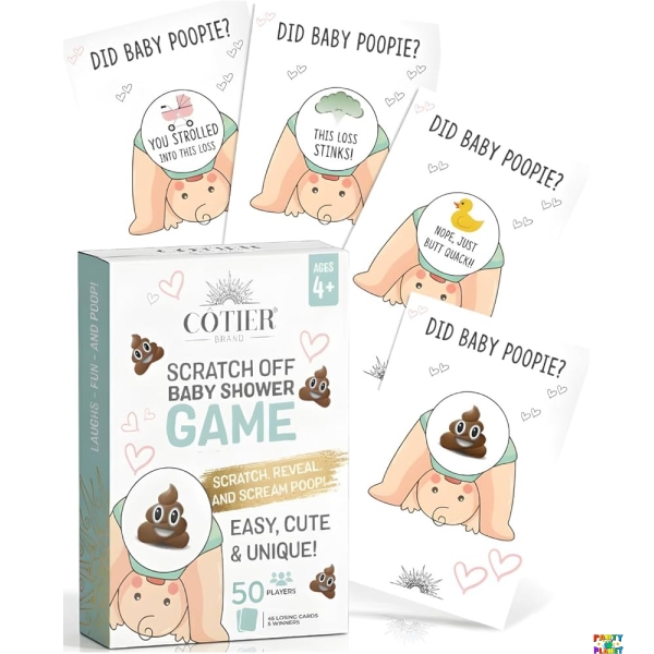 Did Baby Poopie? - Baby Shower Poop Emoji Lottery Game