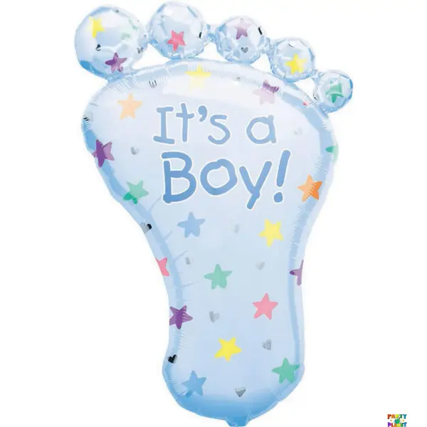 32" Boy Foot Shape Foil Balloon #410