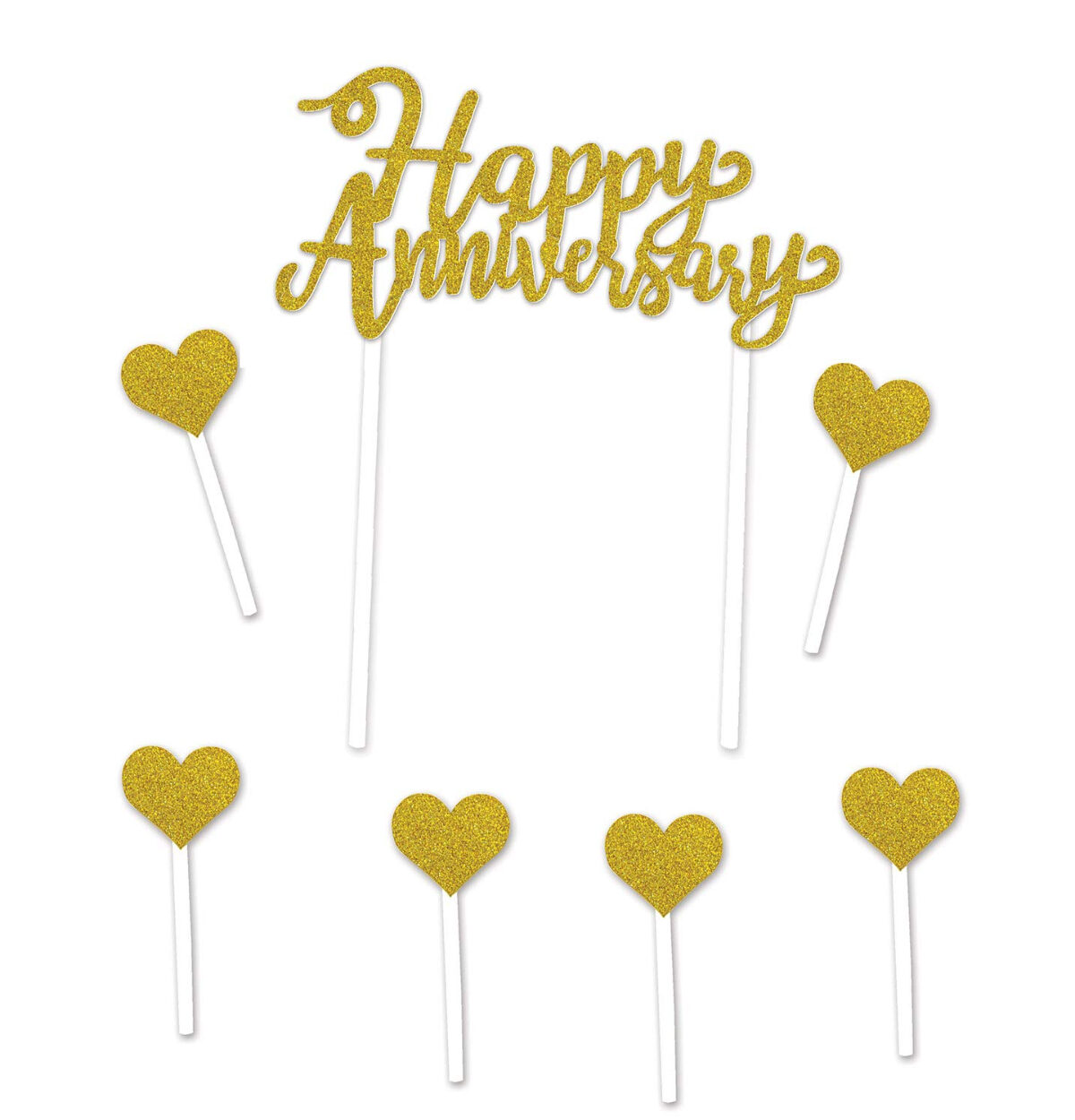 Happy Anniversary Cake Topper