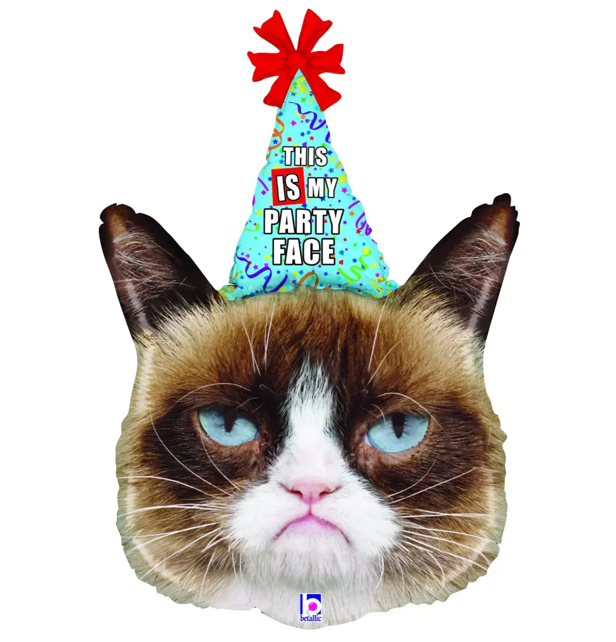 36" Grumpy Cat Party Face Balloon Shape #357