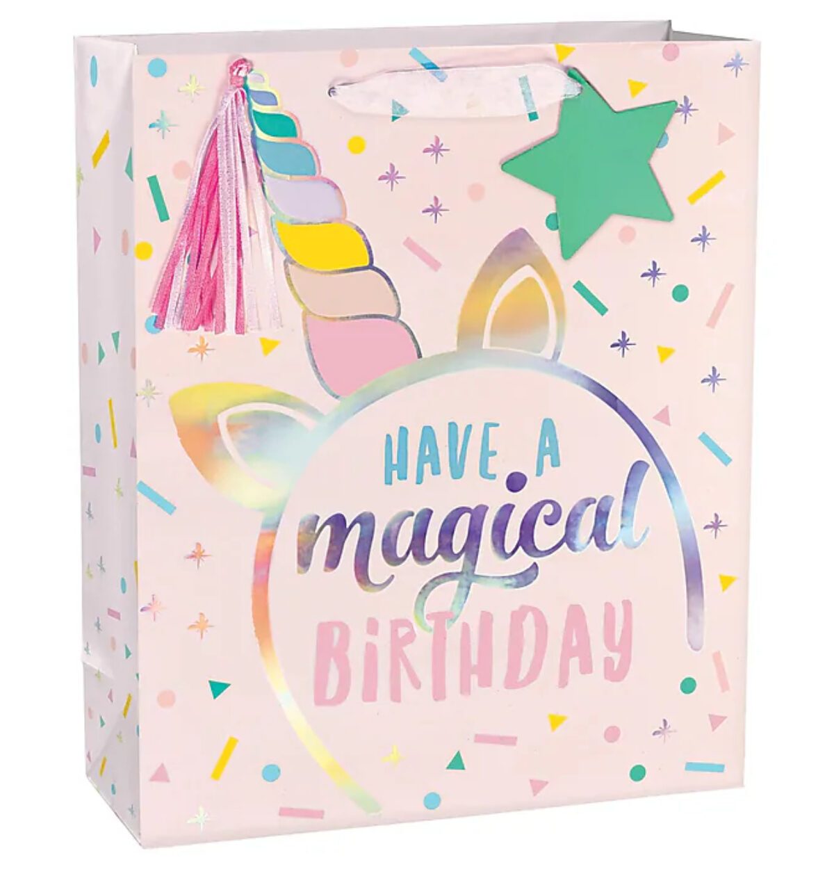 UNICORN BDAY BAG - Large gift bag