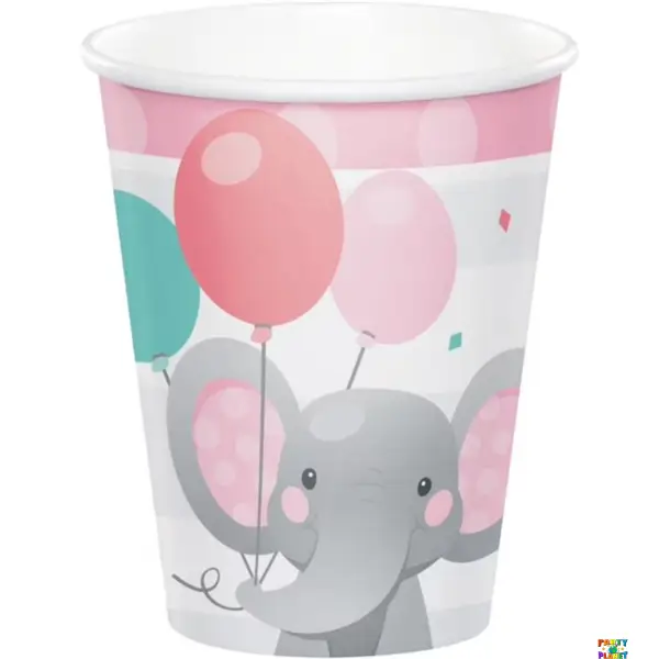 Enchanting Elephant Girl 9oz. Cups 8ct.