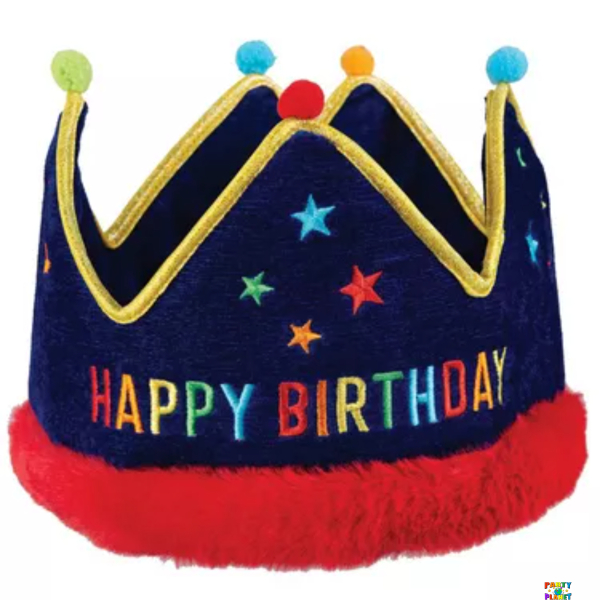 Primary Birthday Fabric Crown