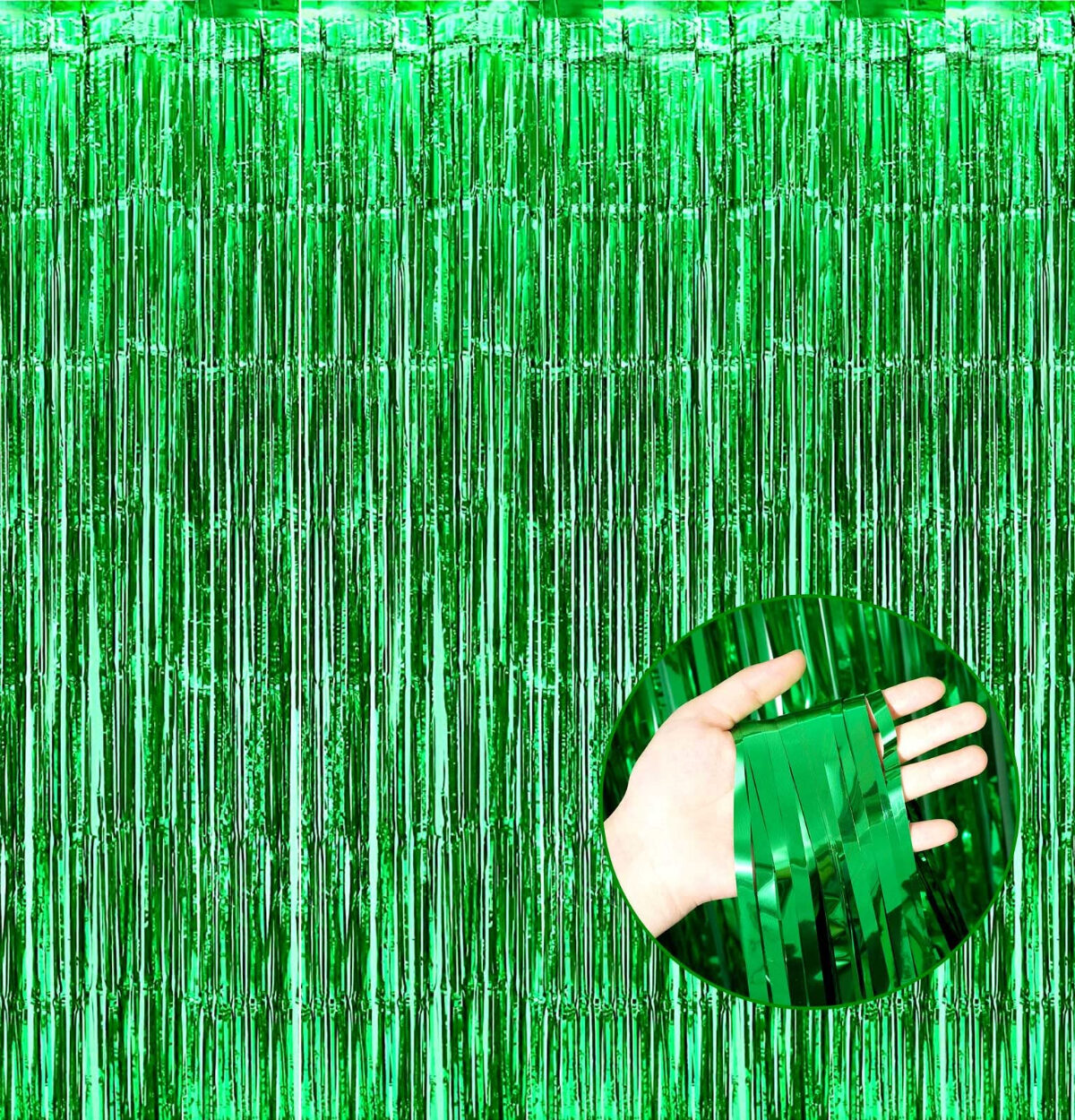 Green Foil Curtain