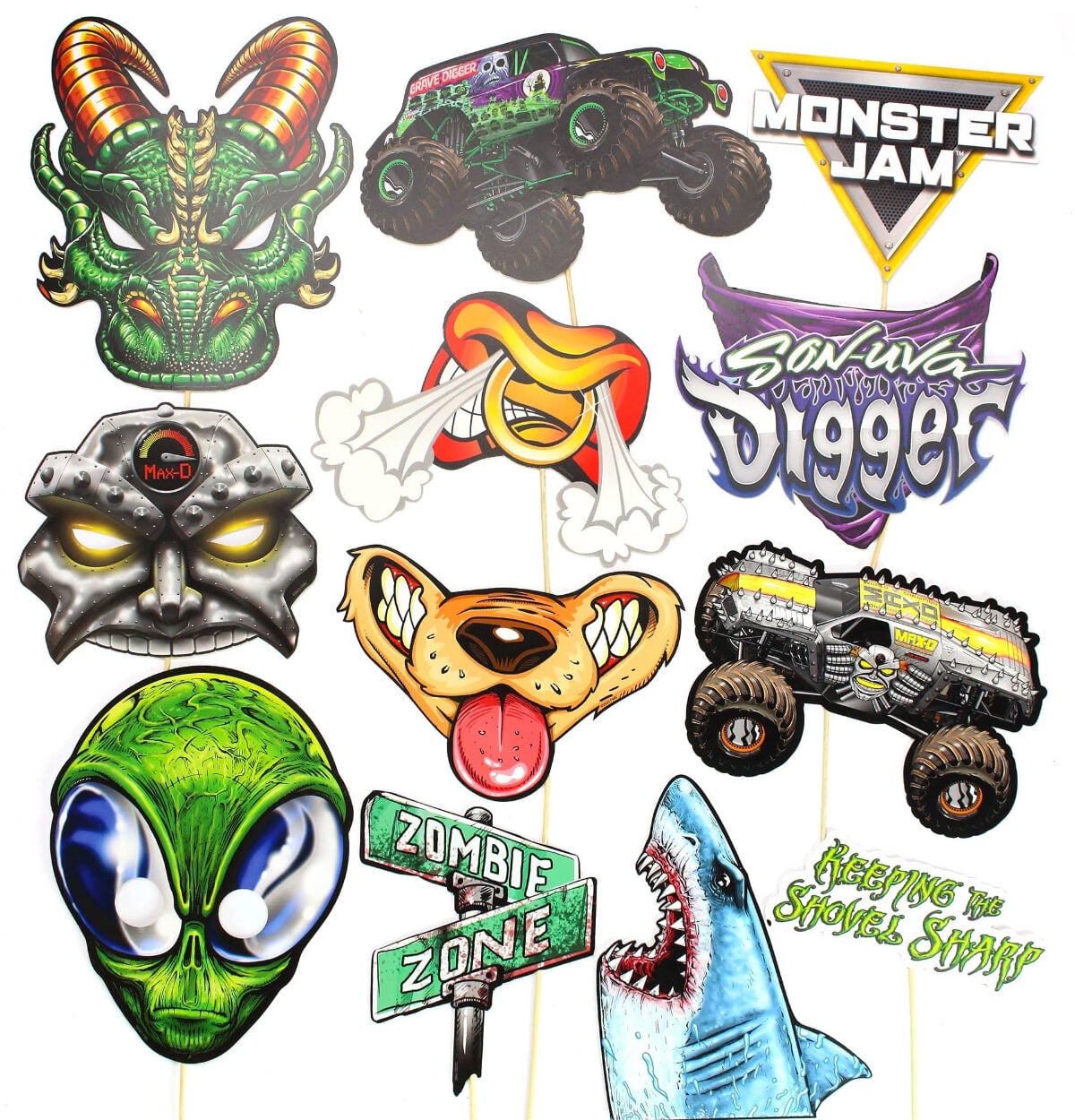 Monster Jam Photo Booth Props