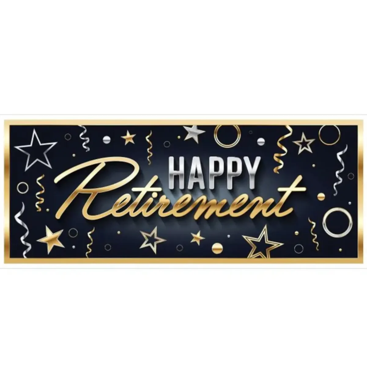 Happy Retirement Oversized Sign Banner