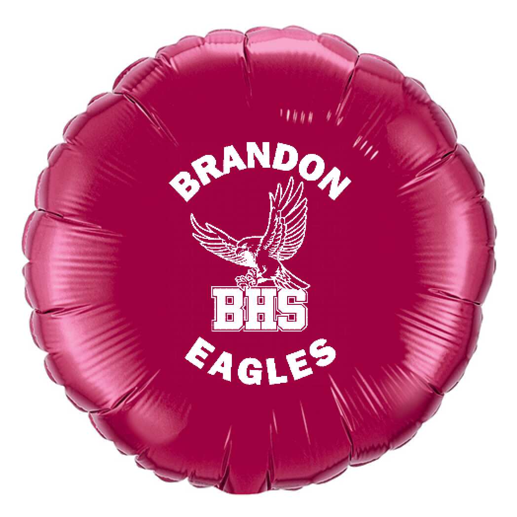 BRANDONEAGLESPROOF.jpg 18" BRANDON Round Balloon - School Logo - Image 1