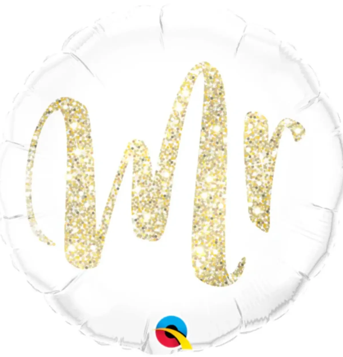 18" Mr Glitter Gold balloon #406