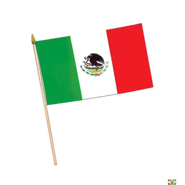 Mexican Flag - Fabric 4" x 6"