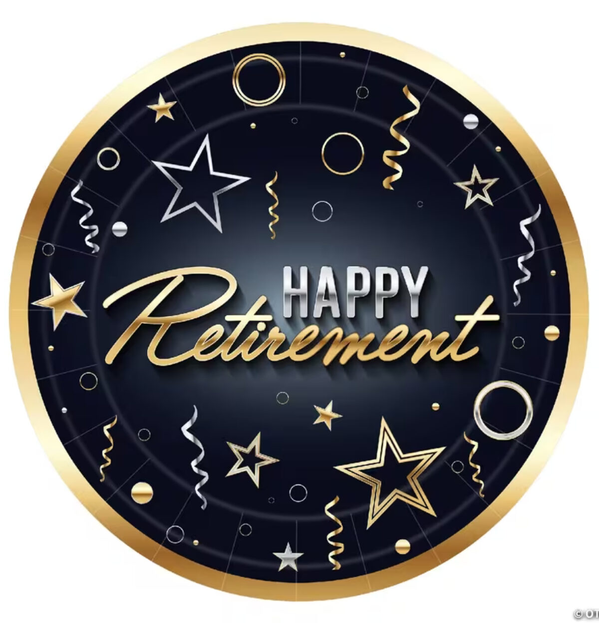7" Happy Retirement Plates 8CT.