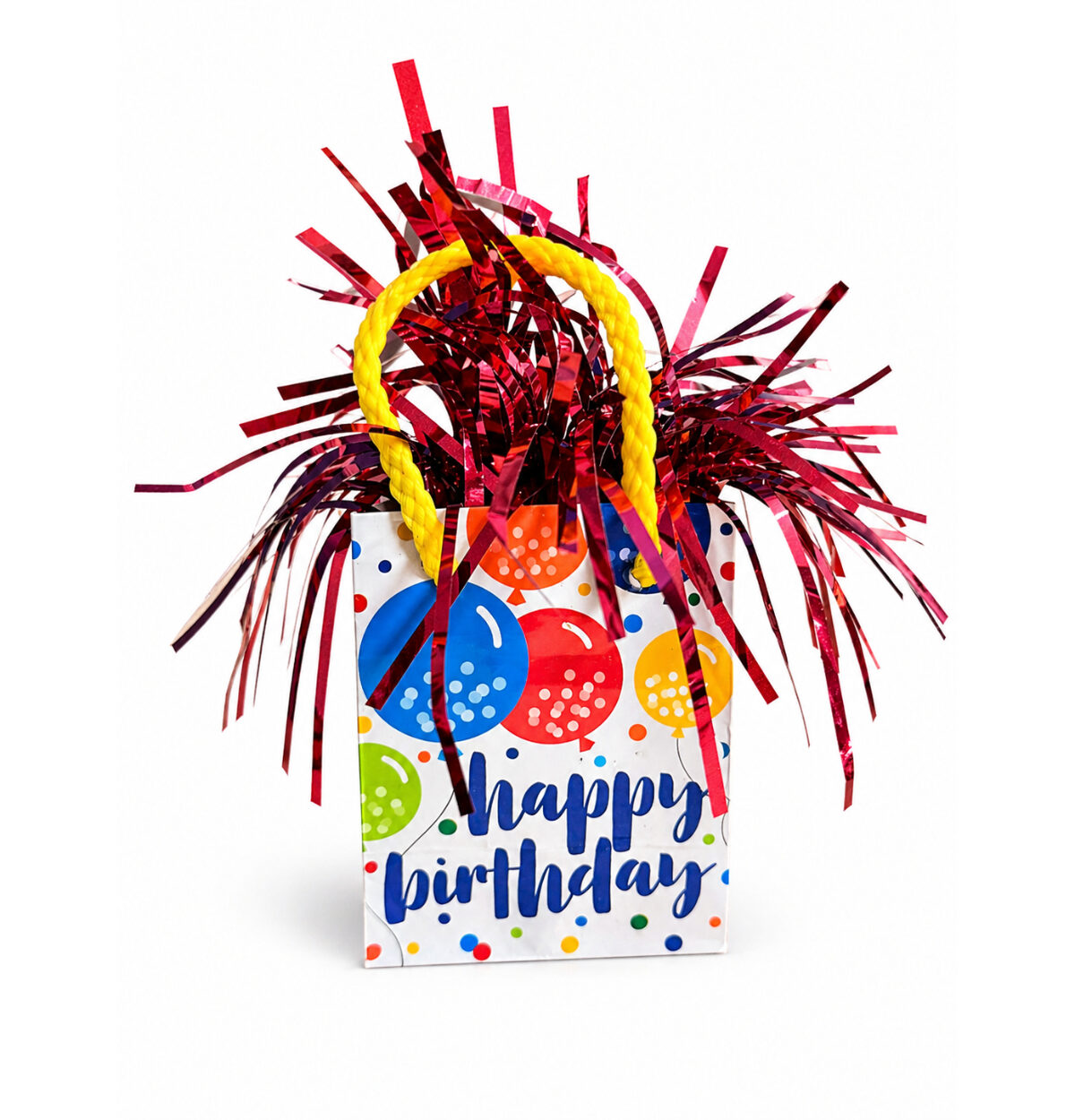 Happy Birthday Mini Bag Balloon Weight