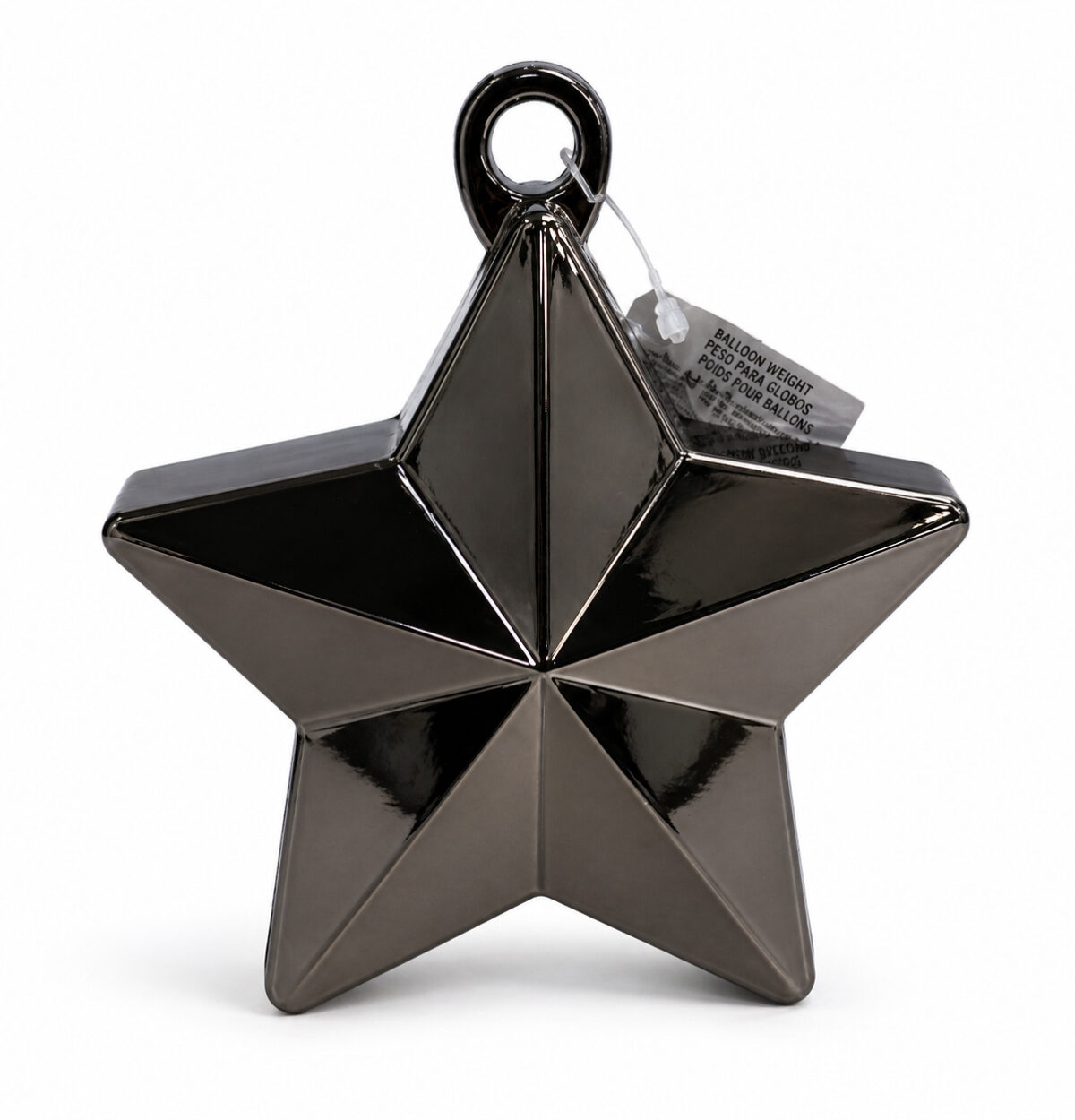 Black Star Electroplated Balloon Weight