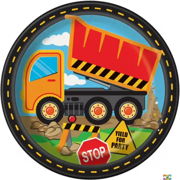 CONSTRUCTION PARTY 9" PLATES 8CT