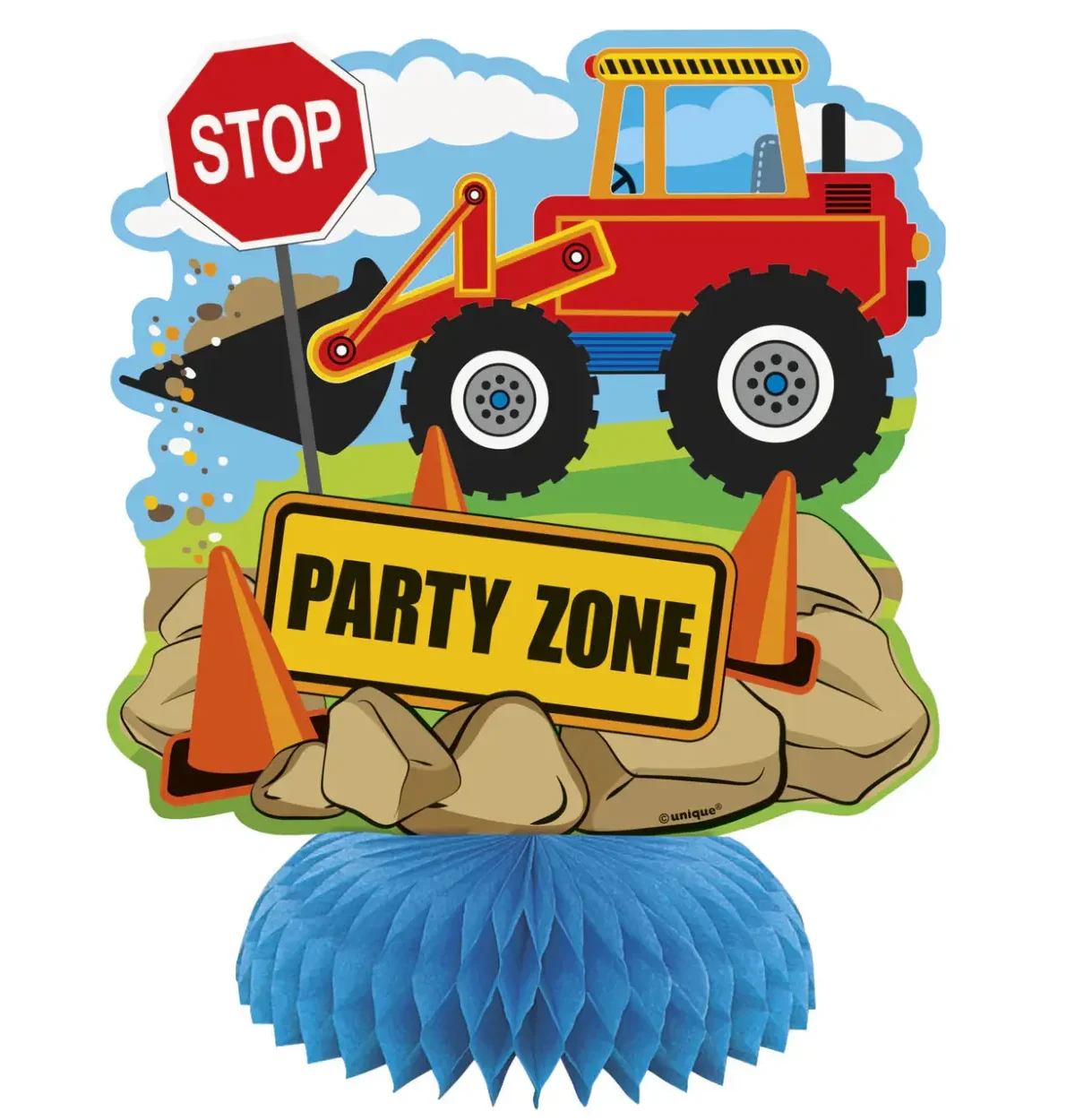 Construction Party Mini Honeycomb Centerpieces 3PCS