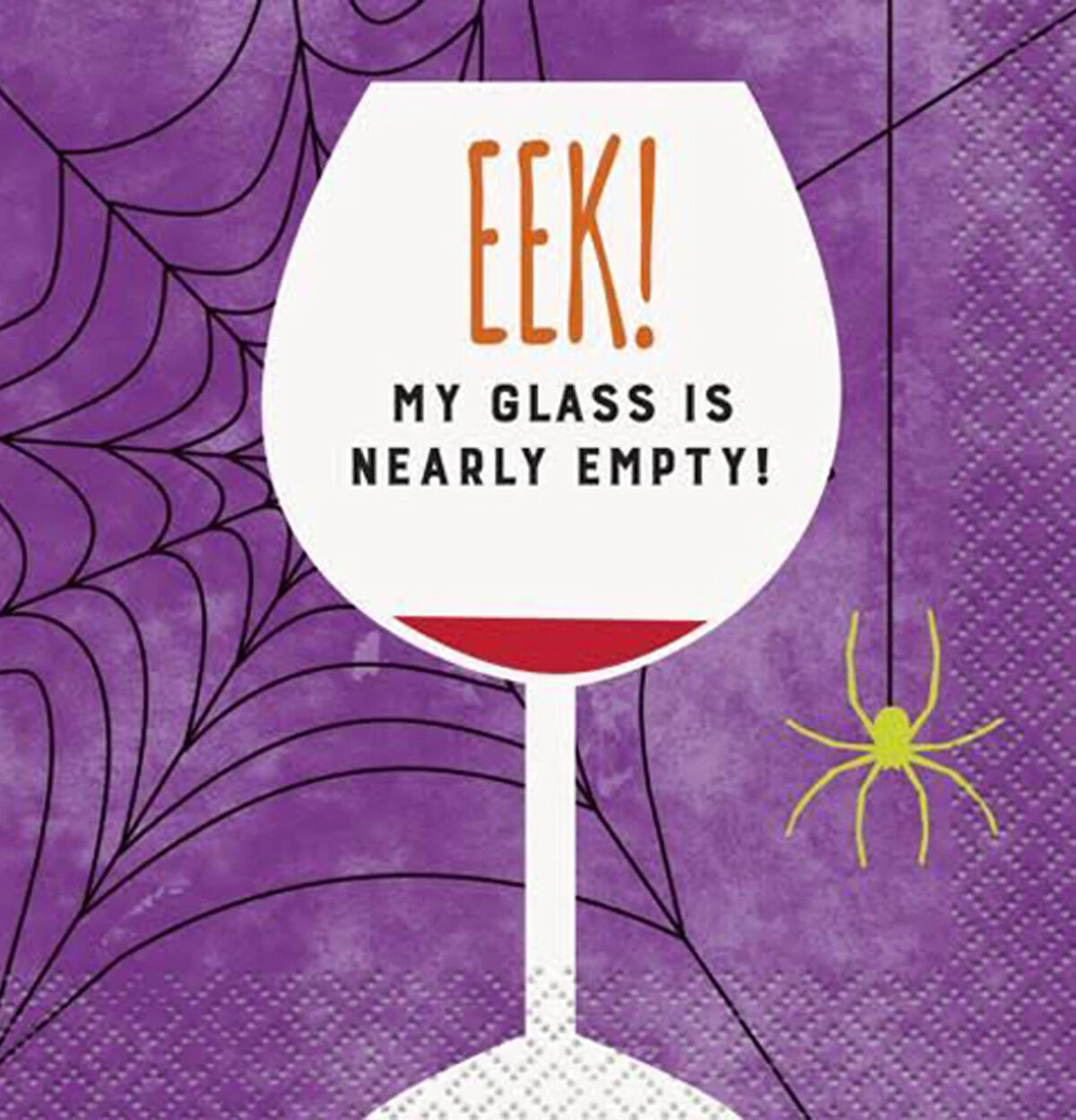 Eek Empty Glass Halloween Beverage Napkins 16ct.