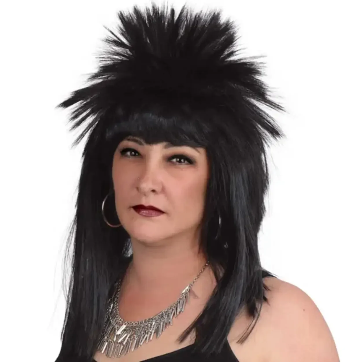 BLACK PUNK WIG LONG