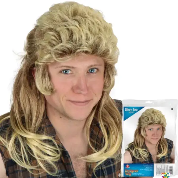 DIRTY JOE BLONDE MULLET WIG