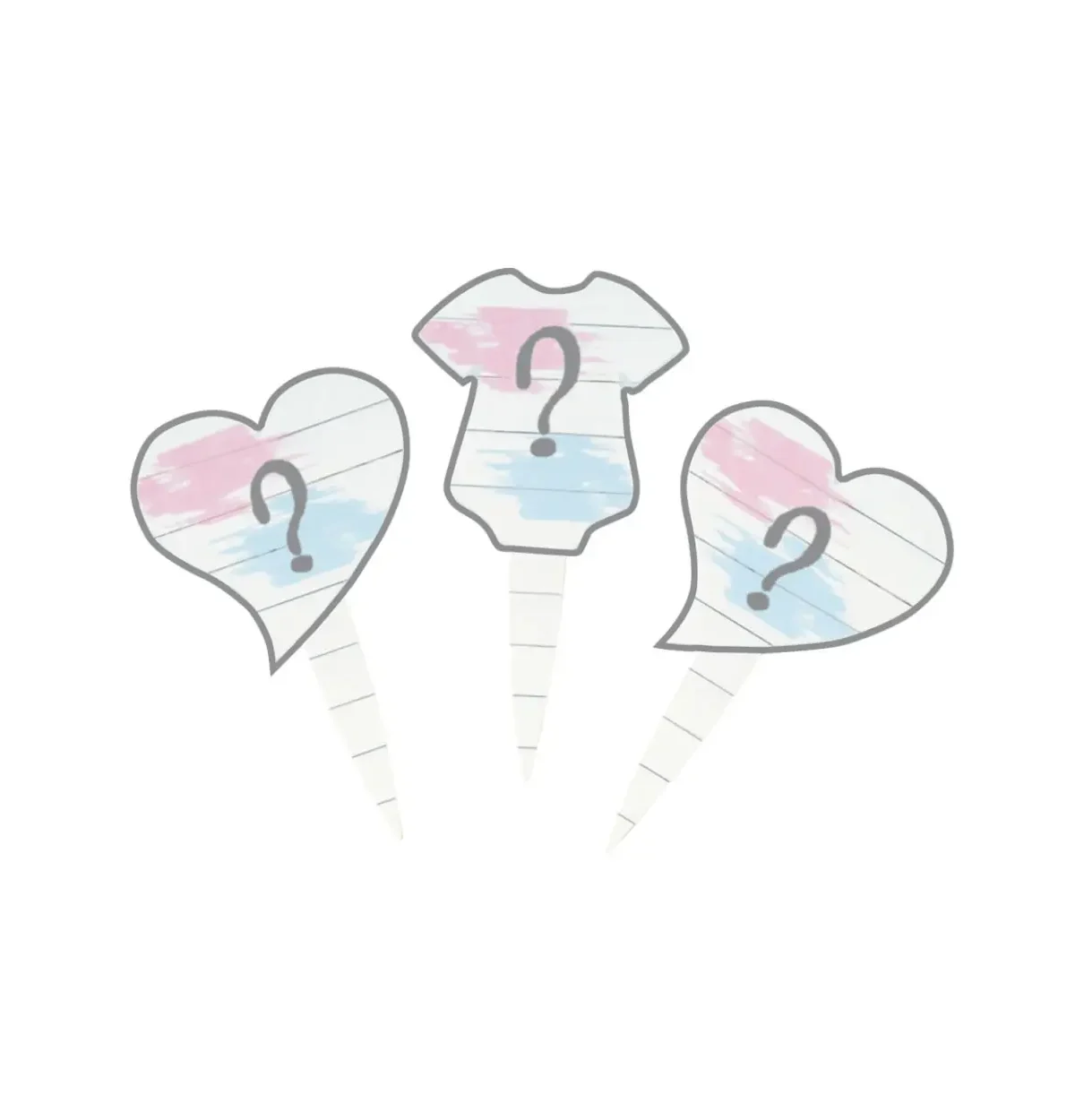Gender Reveal – Party Pick “Blue or Pink?” 24-pack