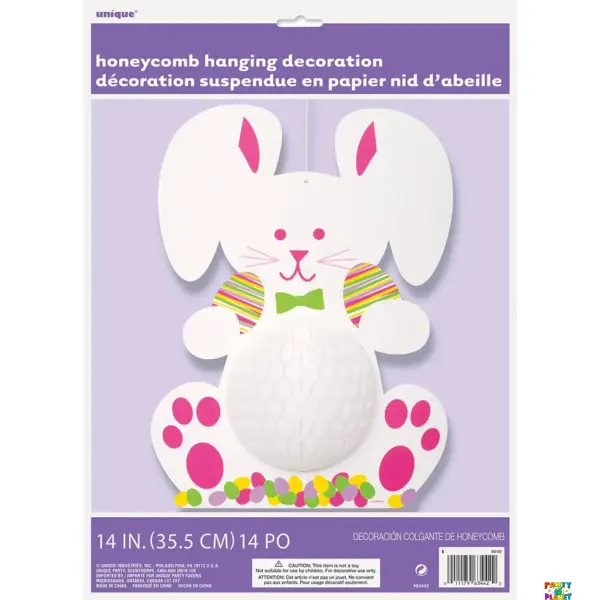 Bunny Honeycomb Hanging Decoration