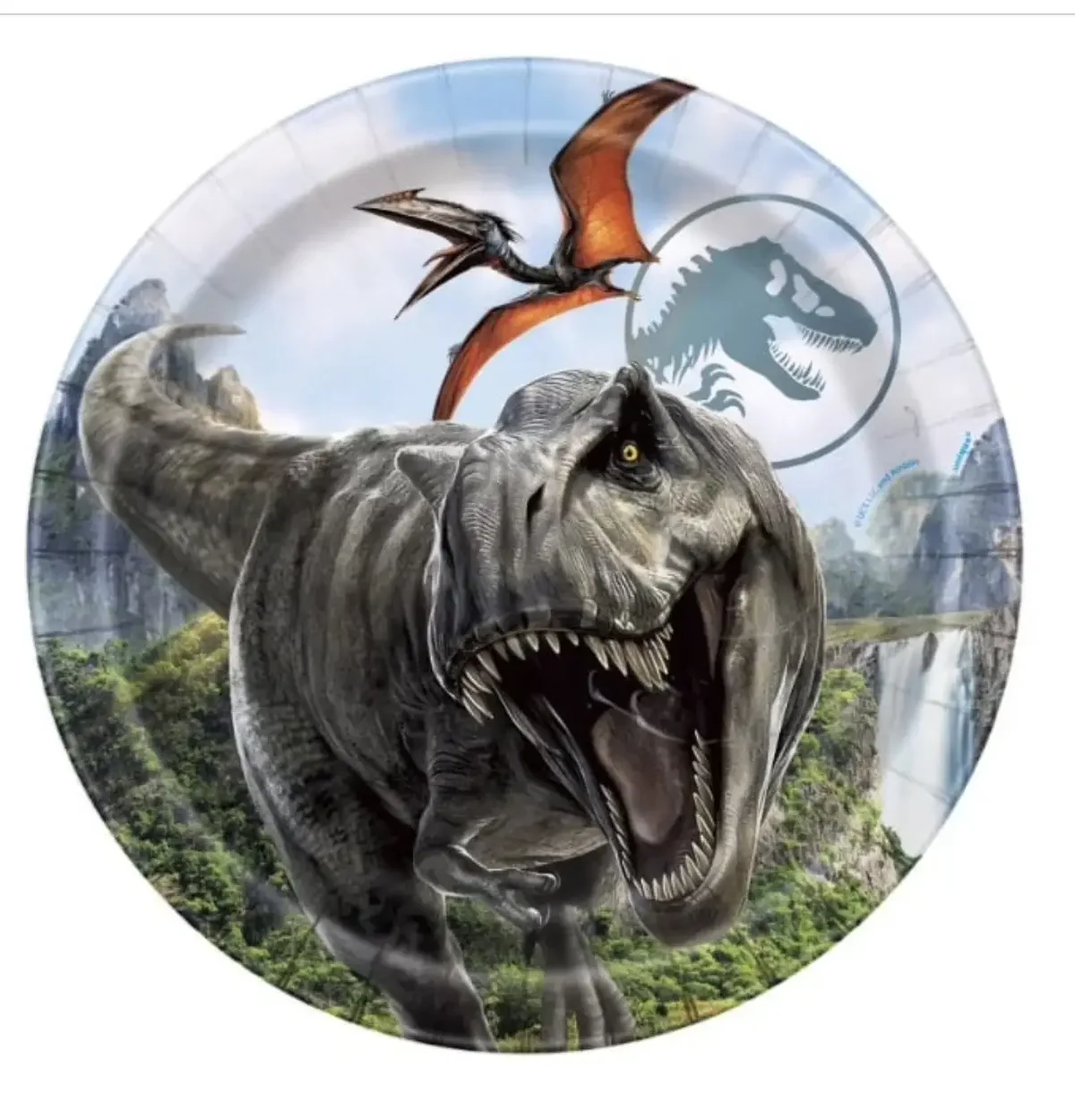 Jurassic World 4 Round 9" Dinner Plates 8ct