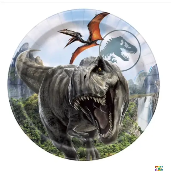 Jurassic World 4 Round 9" Dinner Plates 8ct